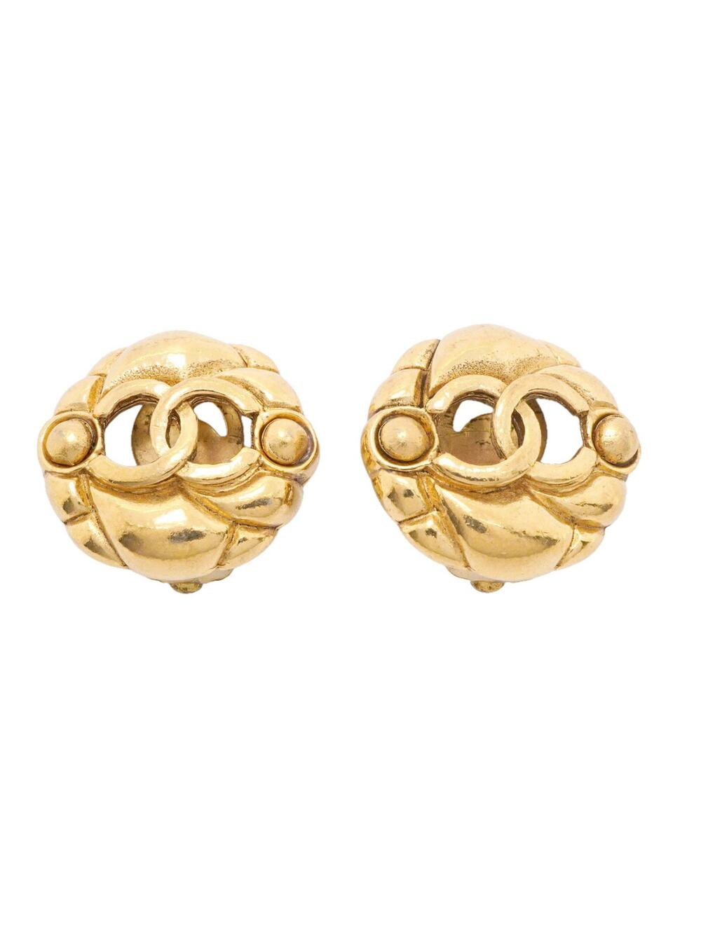 Chanel Cc Logo Circle Clip-On Earrings #377928C57B